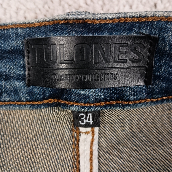 NEW WOT Tulones Currency Collection Men's Dust Wash Denim Jeans Size 34 NWOT - Picture 7 of 16